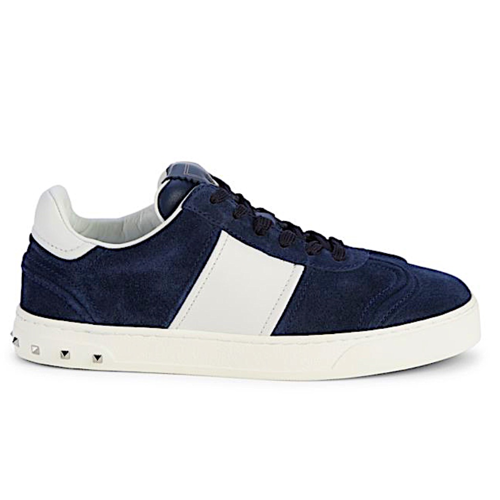 Valentino Garavani Suede & Leather Low-Cut Sneakers